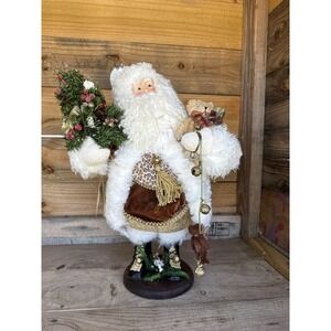 RARE Vintage Chelsea Fair Forever Christmas Santa  "Sir Charles" Santa With Bear